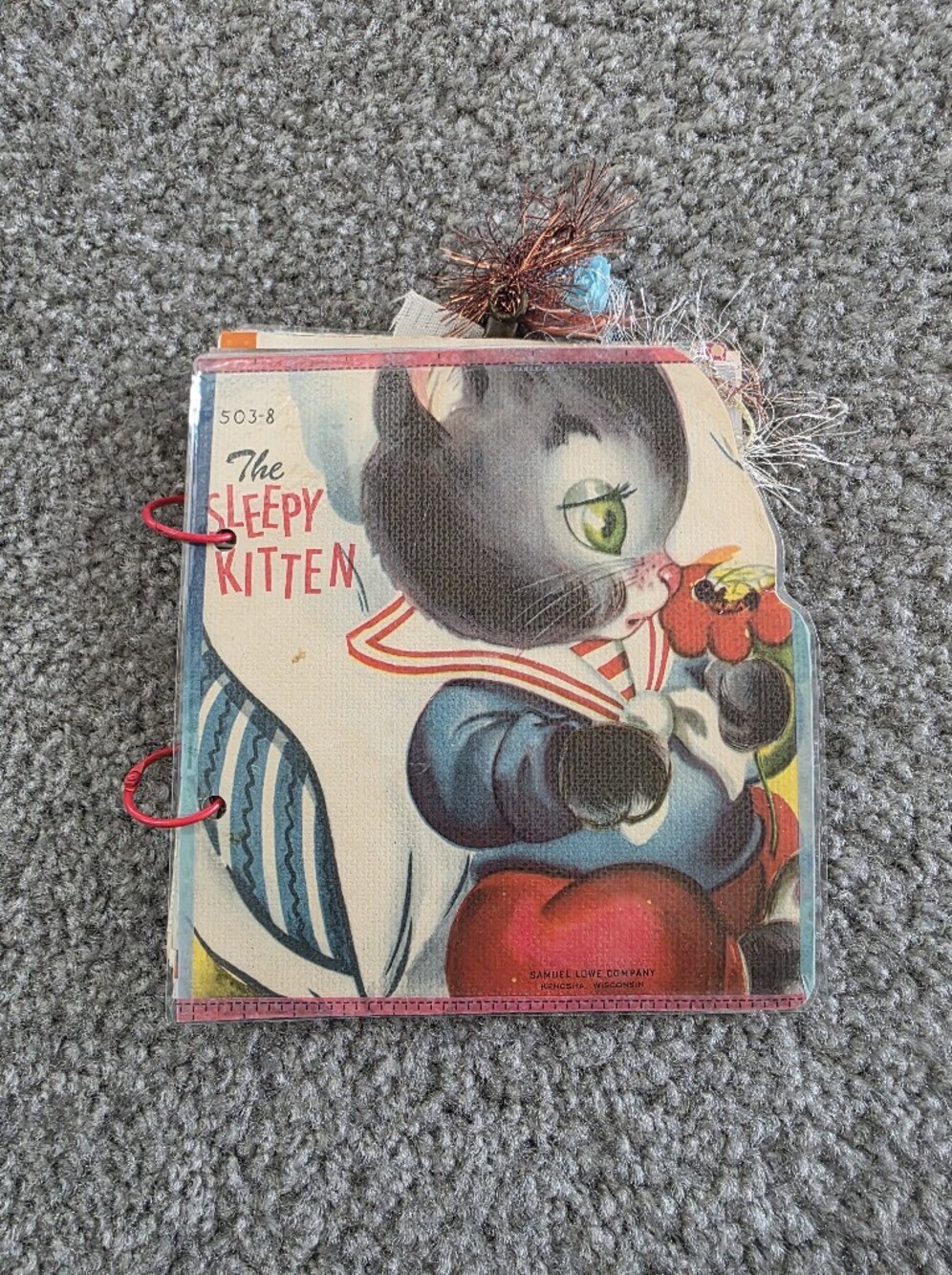 The Sleepy Kitten Vintage Book Handmade Junk Journal